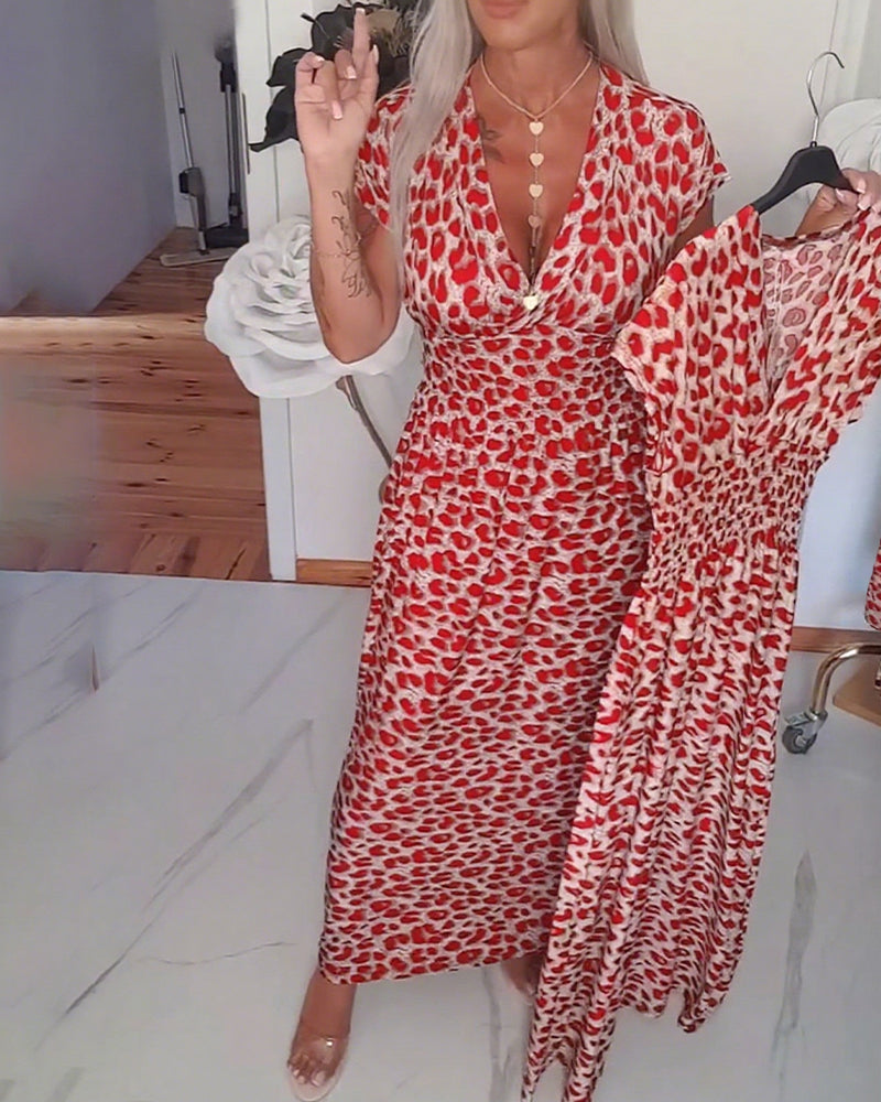 Mia - Dress with Leopard pattern