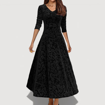 JILLIAN – ELEGANT VELVET DRESS
