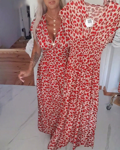 Mia - Dress with Leopard pattern